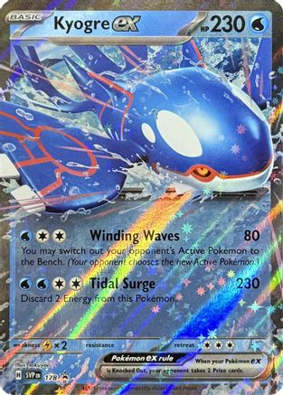 SV Scarlet & Violet Promo Cards  178 Kyogre ex  - Holofoil - Promo