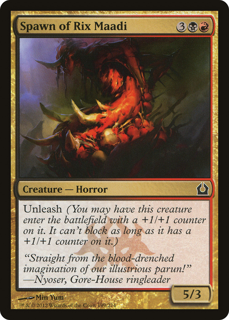 Return to Ravnica - (RTR-199) - Spawn of Rix Maadi Foil