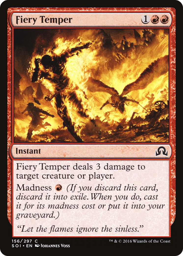 Shadows over Innistrad - (SOI-156) - Fiery Temper