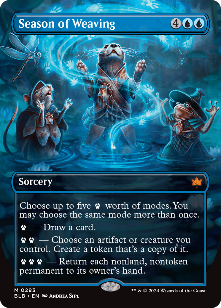 Bloomburrow - (BLB-283) - Season of Weaving (Borderless): (Showcase)