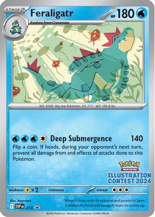 SV Scarlet & Violet Promo Cards  213 Feraligatr  - Promo