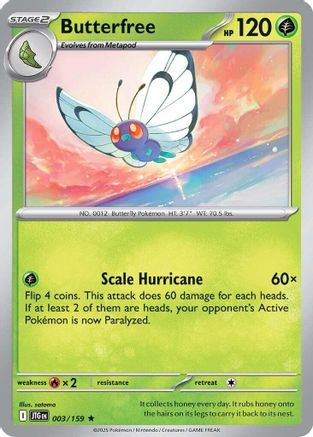 SV09 Journey Together  003/159 Butterfree  - Holofoil - Rare