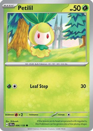 SV09 Journey Together  006/159 Petilil  - Reverse Holofoil - Common