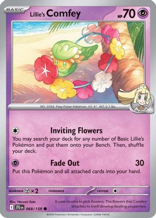 SV09 Journey Together  068/159 Lillie's Comfey  - Reverse Holofoil - Common