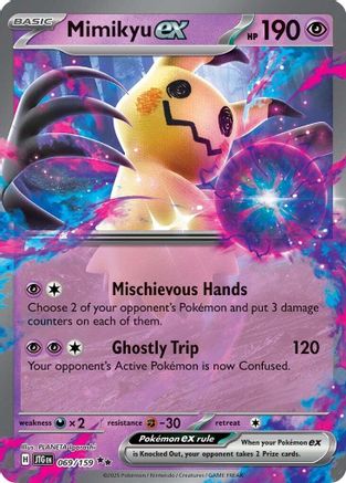 SV09 Journey Together  069/159 Mimikyu ex  - Holofoil - Double Rare
