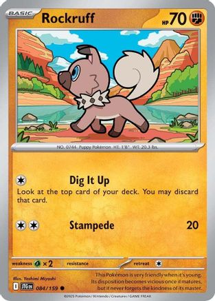 SV09 Journey Together  084/159 Rockruff  - Common
