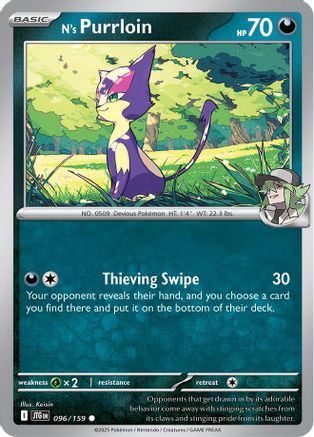 SV09 Journey Together  096/159 N's Purrloin  - Common