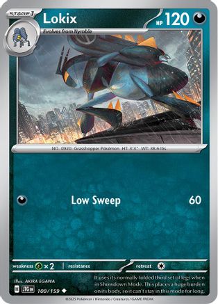 SV09 Journey Together  100/159 Lokix  - Uncommon