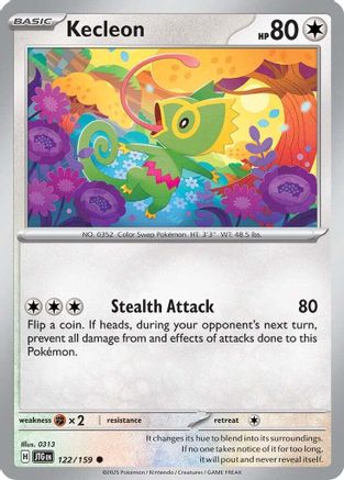 SV09 Journey Together  122/159 Kecleon  - Common