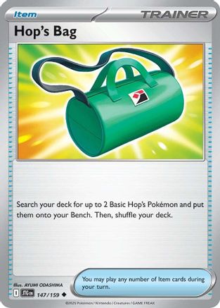 SV09 Journey Together  147/159 Hop's Bag  - Uncommon