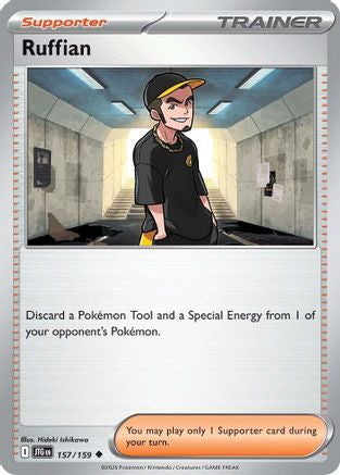 SV09 Journey Together  157/159 Ruffian  - Reverse Holofoil - Uncommon