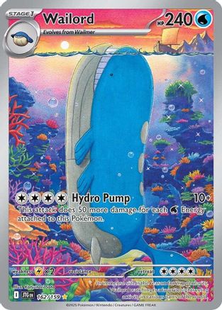 SV09 Journey Together  162/159 Wailord  - Holofoil - Illustration Rare