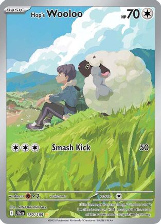 SV09 Journey Together  170/159 Hop's Wooloo  - Holofoil - Illustration Rare