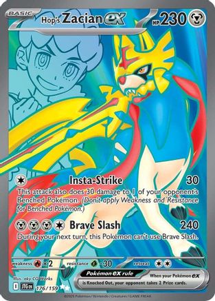 SV09 Journey Together  176/159 Hop's Zacian ex  - Holofoil - Ultra Rare
