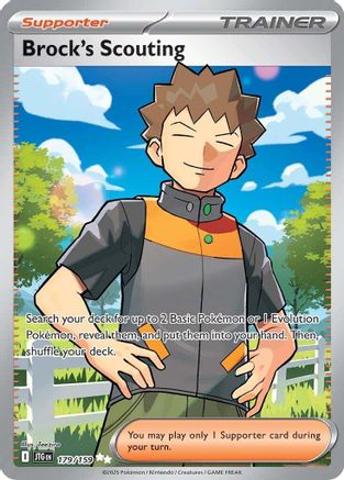 SV09 Journey Together  179/159 Brock's Scouting  - Holofoil - Ultra Rare