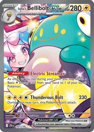 SV09 Journey Together  183/159 Iono's Bellibolt ex  - Holofoil - Special Illustration Rare
