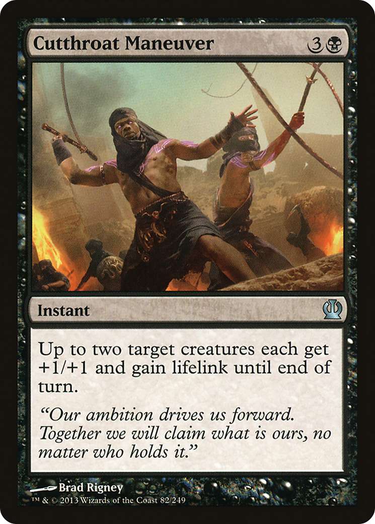 Theros - (THS-082) - Cutthroat Maneuver Foil