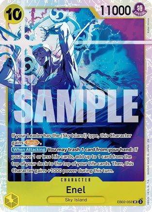 Extra Booster Anime 25th Collection  EB02-052 Enel  - Foil - Super Rare