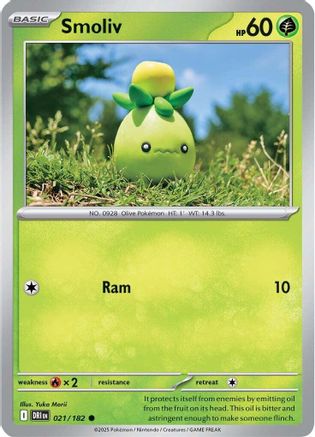 SV10 Destined Rivals  021/182 Smoliv  - Common