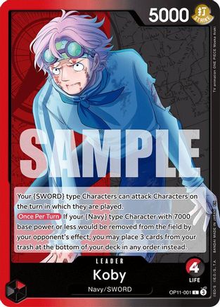 A Fist of Divine Speed  OP11-001 Koby (001) (OP11-001)  - Leader