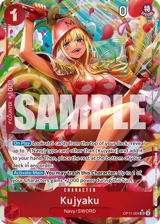 A Fist of Divine Speed  OP11-004 Kujyaku (Alternate Art) (OP11-004)  - Foil - Super Rare