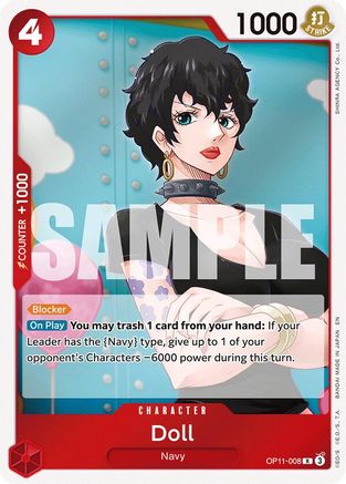 A Fist of Divine Speed  OP11-008 Doll (OP11-008)  - Foil - Rare