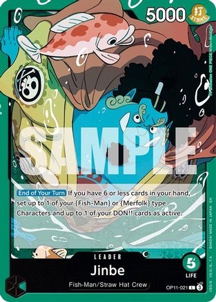 A Fist of Divine Speed  OP11-021 Jinbe (021) (OP11-021)  - Leader