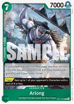 A Fist of Divine Speed  OP11-023 Arlong (OP11-023)  - Foil - Rare