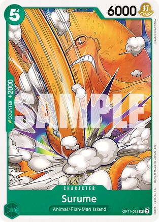 A Fist of Divine Speed  OP11-032 Surume (OP11-032)  - Uncommon