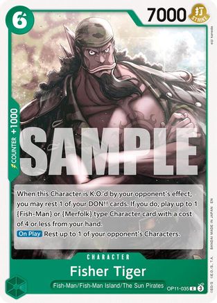 A Fist of Divine Speed  OP11-035 Fisher Tiger (OP11-035)  - Common