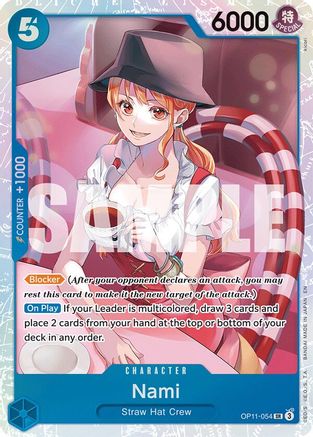 A Fist of Divine Speed  OP11-054 Nami (054) (OP11-054)  - Foil - Super Rare