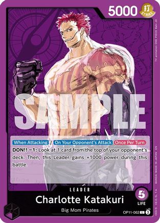 A Fist of Divine Speed  OP11-062 Charlotte Katakuri (062) (OP11-062)  - Leader