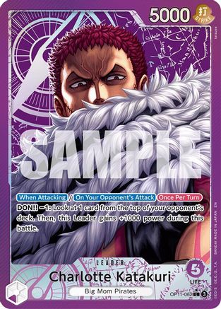 A Fist of Divine Speed  OP11-062 Charlotte Katakuri (062) (Alternate Art) (OP11-062)  - Foil - Leader