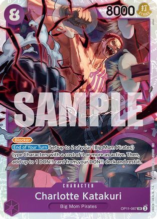 A Fist of Divine Speed  OP11-067 Charlotte Katakuri (067) (OP11-067)  - Foil - Super Rare