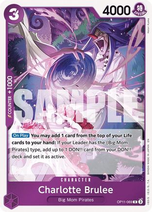 A Fist of Divine Speed  OP11-069 Charlotte Brulee (OP11-069)  - Foil - Rare