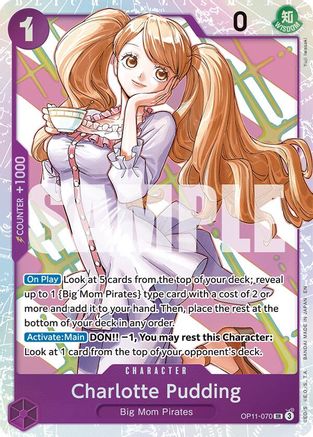 A Fist of Divine Speed  OP11-070 Charlotte Pudding (OP11-070)  - Foil - Super Rare