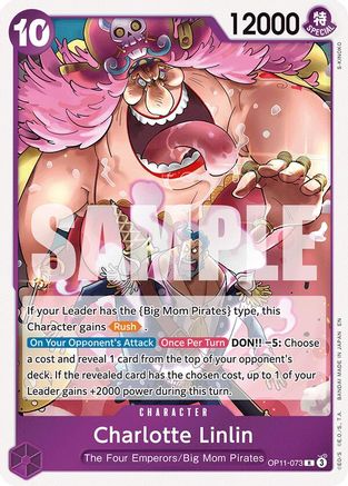 A Fist of Divine Speed  OP11-073 Charlotte Linlin (OP11-073)  - Foil - Rare