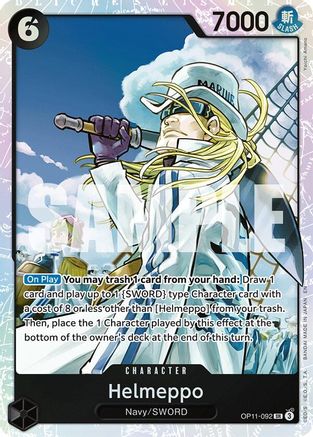 A Fist of Divine Speed  OP11-092 Helmeppo (OP11-092)  - Foil - Super Rare