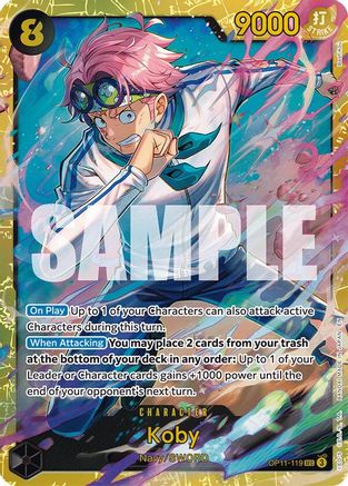 A Fist of Divine Speed  OP11-119 Koby (119) (OP11-119)  - Foil - Secret Rare