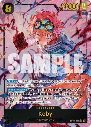 A Fist of Divine Speed  OP11-119 Koby (119) (Alternate Art) (OP11-119)  - Foil - Secret Rare