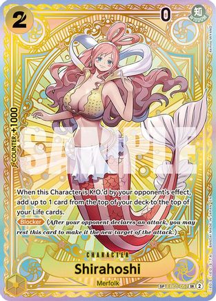 A Fist of Divine Speed  EB01-057 Shirahoshi (SP) (EB01-057)  - Foil - Super Rare