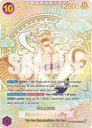 A Fist of Divine Speed  OP05-119 Monkey.D.Luffy (119) (SP) (Gold) (OP05-119)  - Foil - Secret Rare