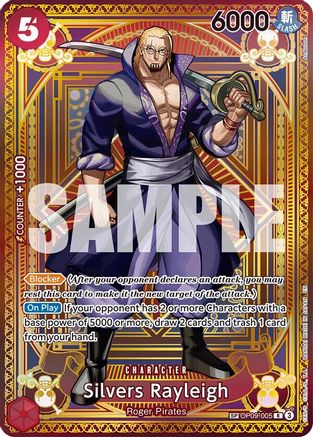 A Fist of Divine Speed  OP09-005 Silvers Rayleigh (SP) (OP09-005)  - Foil - Rare