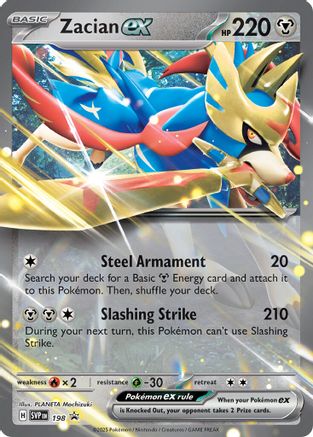 SV Scarlet & Violet Promo Cards  198 Zacian ex  - Holofoil - Promo
