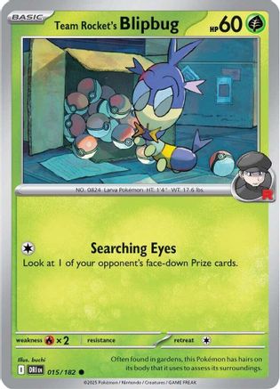 SV10 Destined Rivals  015/182 Team Rocket's Blipbug  - Common