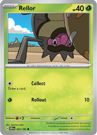 SV10 Destined Rivals  024/182 Rellor  - Reverse Holofoil - Common
