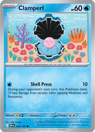 SV10 Destined Rivals  054/182 Clamperl  - Common