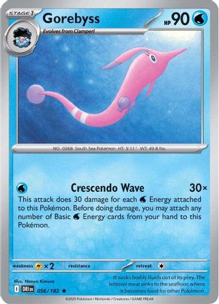 SV10 Destined Rivals  056/182 Gorebyss  - Reverse Holofoil - Rare