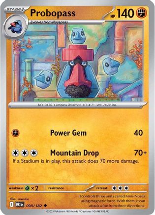 SV10 Destined Rivals  098/182 Probopass  - Uncommon