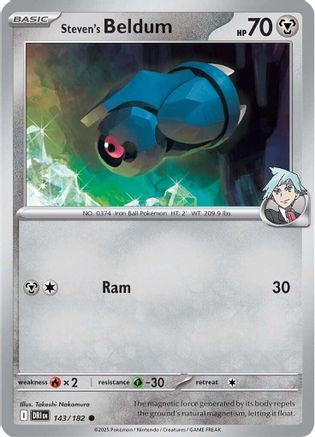 SV10 Destined Rivals  143/182 Steven's Beldum  - Common